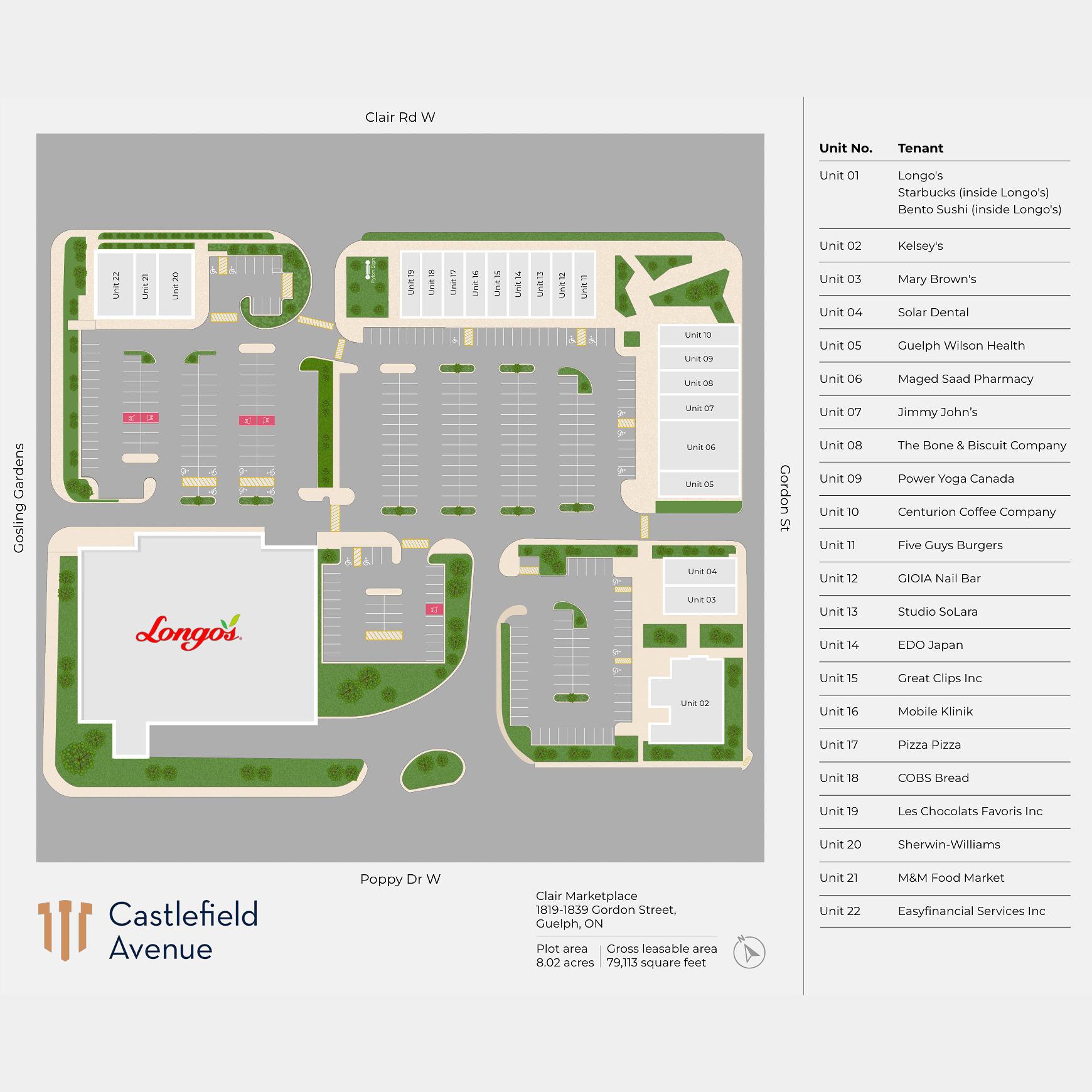 Clair Marketplace site plan